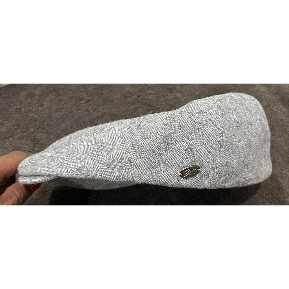 Bailey of Hollywood Flat Cap XL 61cm Gray Plaid Ivy Driving Golf Wool Blend Hat